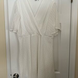 Ladies MISSKY White short sleeve dress